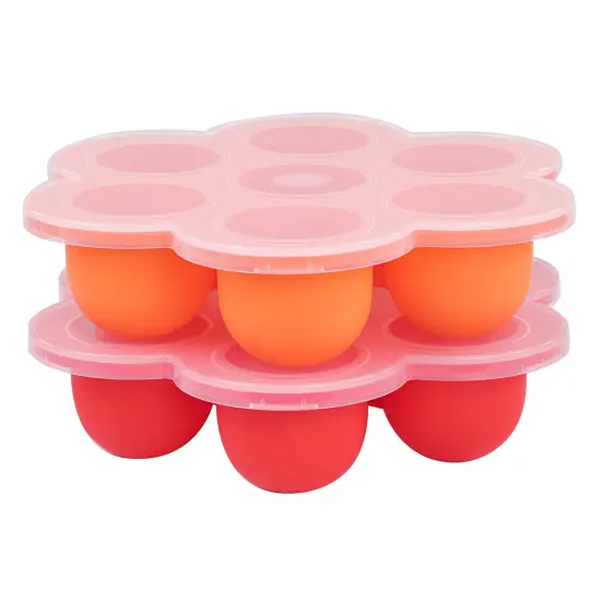 Acorn Baby Food Container with Thin Lid, 2PK Meal Prep Container Freezer Trays {1}