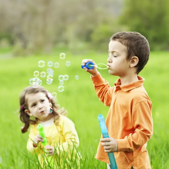 Bubble Wand, 14" Big Bubble Wand Set(14 Pack 7 Colour), Non-toxic Smelless Bubble Toy For Kids Child Birthday Party {5}