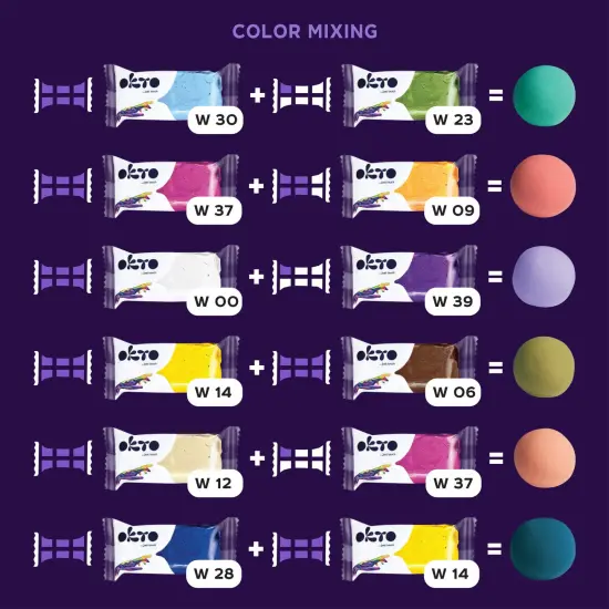 OKTO Colors Mix Air Clay (L Size) {5}