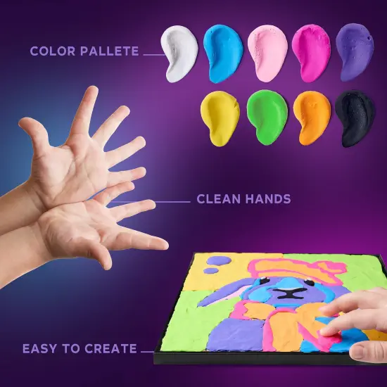 OKTO Clay-by-Numbers Kit &ndash; &ldquo;Bunny&rdquo; (11.4&rdquo; x 11.4&rdquo;) {5}