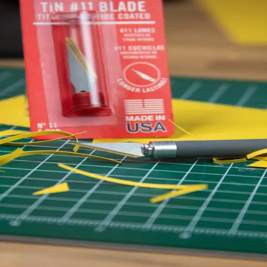 #11 TiN Coated Hobby Knife Blades {4}