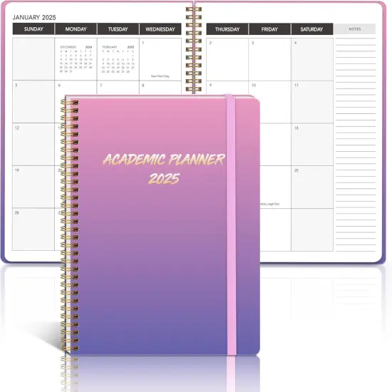 Academic Planner 2025 - A4 (Gradient Purple) {1}