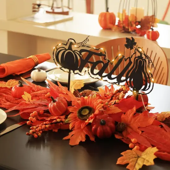 Fall Pumpkin Centerpiece Decoration {1}