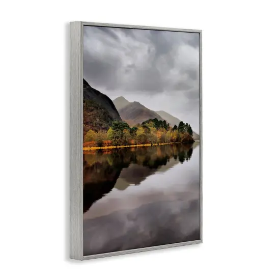 Loch Shiel Scotland View Framed Giclee Art Gray {3}