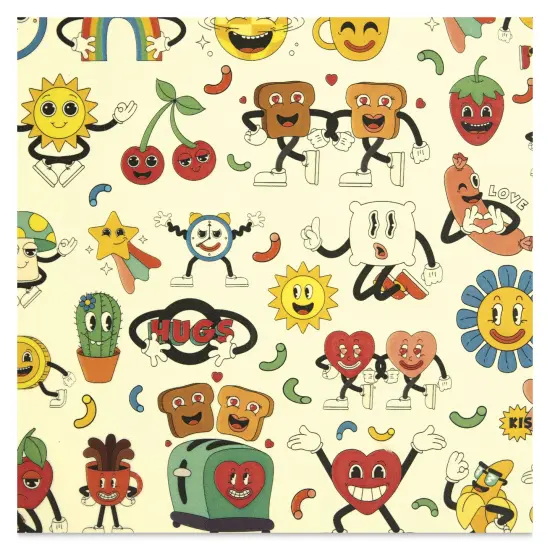 Elan Transfers Overglaze Decal Sheet - Retro Cartoons {1}