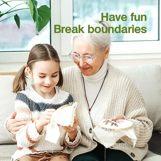 Caydo 6 Pieces Embroidery Hoop Set Circle Cross Stitch Hoop Ring 4 inch to 10 inch for Embroidery and Cross Stitch {6}