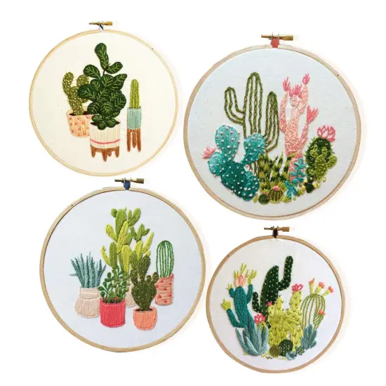 MWELLEWM 7 Pcs/Set Linen Cloth Needlework Fabric Solid Colour Cloth Garments Crafts Accessories Square Embroidery Cloth (50 * 50CM)&hellip; {3}