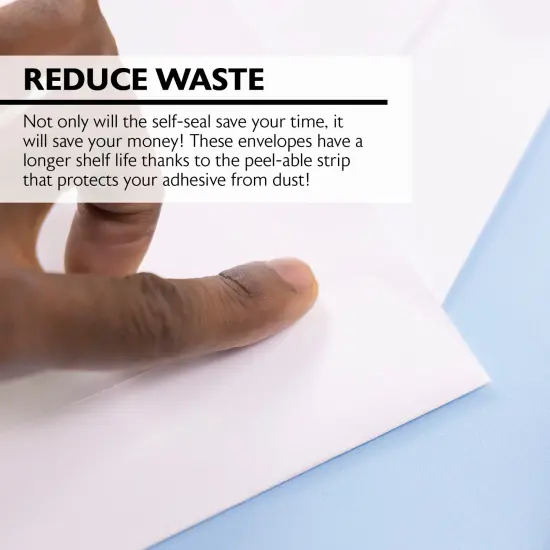 BAZIC Self-Seal White Envelope 9" x 12" (5/Pack) {4}