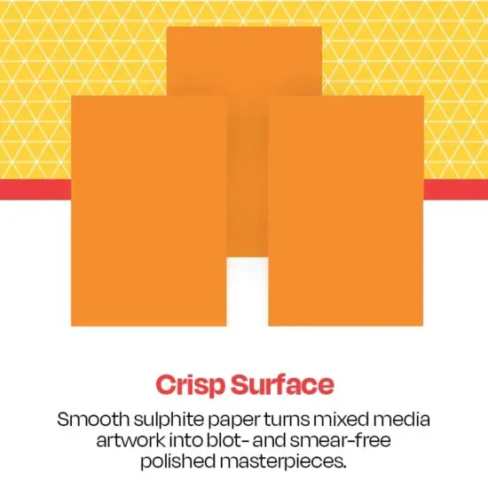 School Smart Folding Bristol Board, 12 x 18 Inches, Orange, Pack of 100 {3}