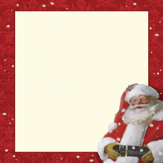 Great Papers! Holiday Stationery Letterhead, Jolly St Nick, 8.5"x11", Printer Friendly, 80 sheets {1}