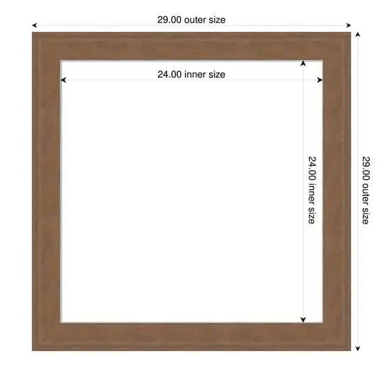 Alta Framed Dry Erase Magnetic Board Medium Brown {4}