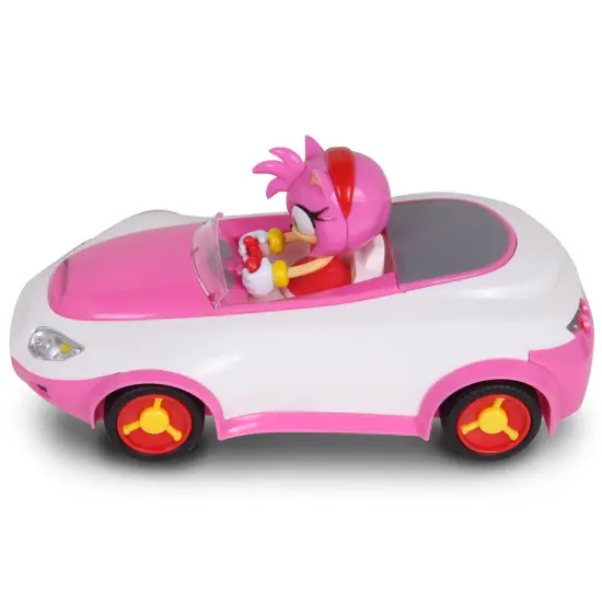 Team Sonic Racing RC: Amy Rose - NKOK (683), 1:28 Scale 2.4GHz Remote Controlled Car, 6.5" Compact Design, Officially Licensed Sega Sonic The Hedgehog, Battery Powered, Transmit Up To 150', Ages 6+ {7}