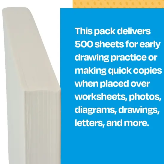 Sax Sketch and Trace Paper, 25 lbs, 9 x 12 Inches, White, Pack of 500 {6}
