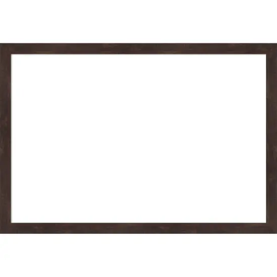 Fresco Framed Dry Erase Magnetic Board Dark Walnut {7}