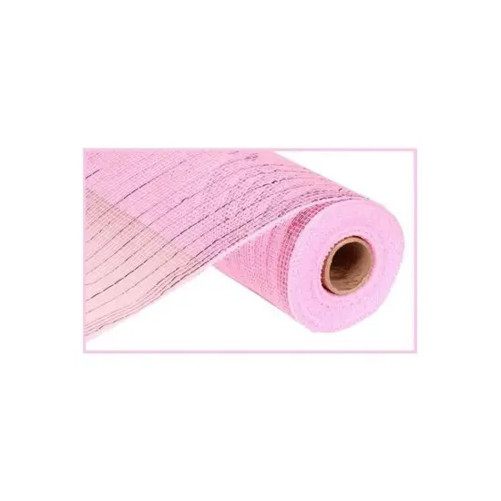 10" Poly Deco Mesh Ribbon: Pink Metallic (10 Yards) {1}