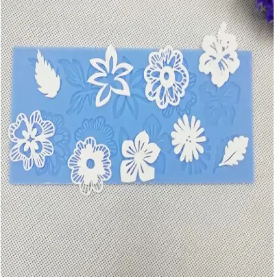 Sugarcraft Silicone Flower Leaf Embossing Lace Fondant Mould Cake Decoration Mould Polymer Clay Resin Molds {4}