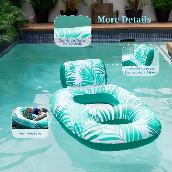 Kick Back and Relax in the Inflatable Pool Chair Float {4}