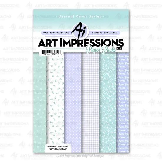 Art Impressions Paper Pack 6"X9"-Encouragment Cover {1}