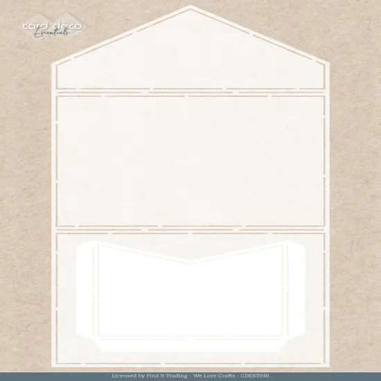 Find It Trading Card Deco Essentials Stencil-Envelope A4, Lemon Breeze {1}