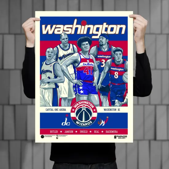 Phenom Gallery Washington Wizards Mixtape 18" x 24" Serigraph {1}