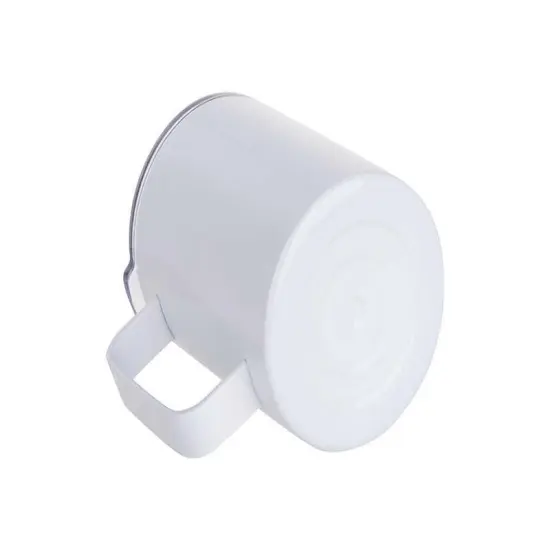 Craft Express 4 Pack 10oz Stainless Steel Coffee Cups &ndash; White Sublimation-Ready Mugs {4}