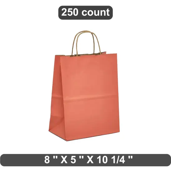 Premium Kraft Tinted Shopping Bag 8" x 5" x 10.25" {1}