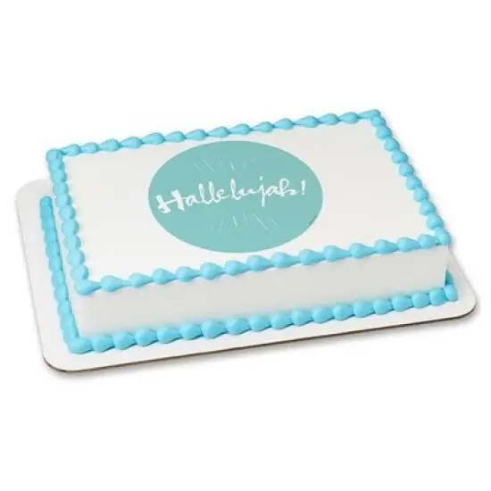 Hallelujah! Edible Icing Image for 8 inch round cake {1}