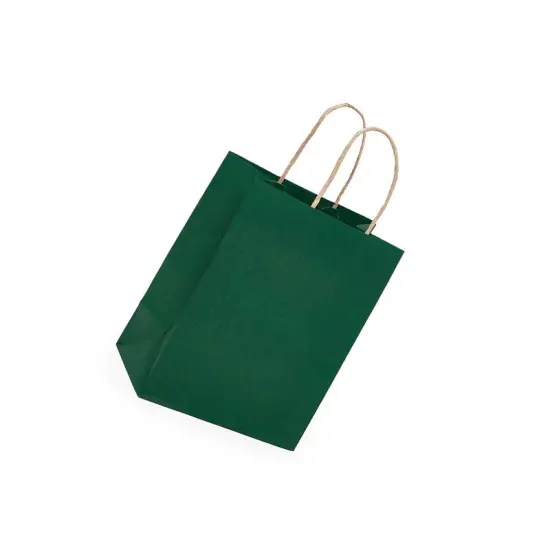 Compact Kraft Tinted Color Shopping Bag 6" x 3 1/4" x 8 3/8" {3}