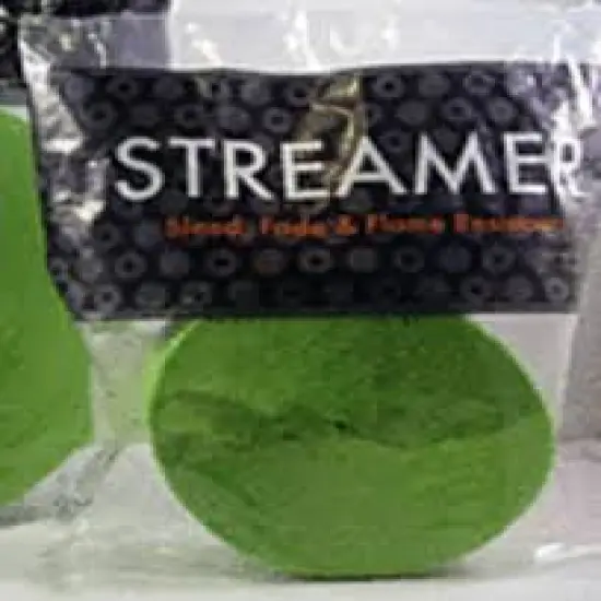81' Crepe Streamer - Apple Green {2}