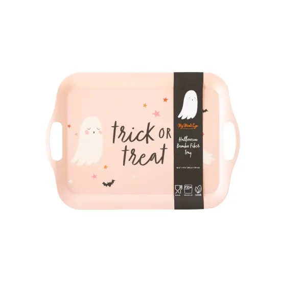 TRICK OR TREAT PINK REUSABLE TRAY {2}