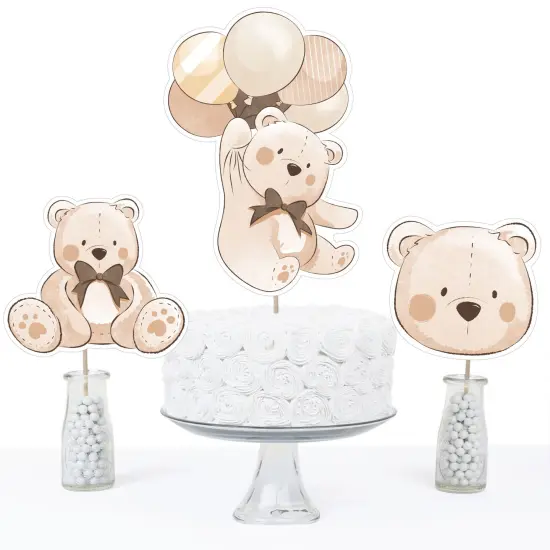Big Dot of Happiness We Can Bearly Wait - Teddy Bear Baby Shower Centerpiece Sticks - Table Toppers - Set of 15 {5}