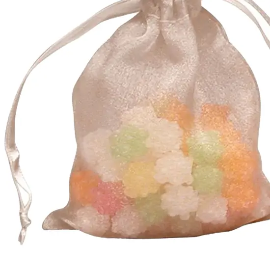 Crystallized Organza Bag for Jewelry 3" x 4" White {2}