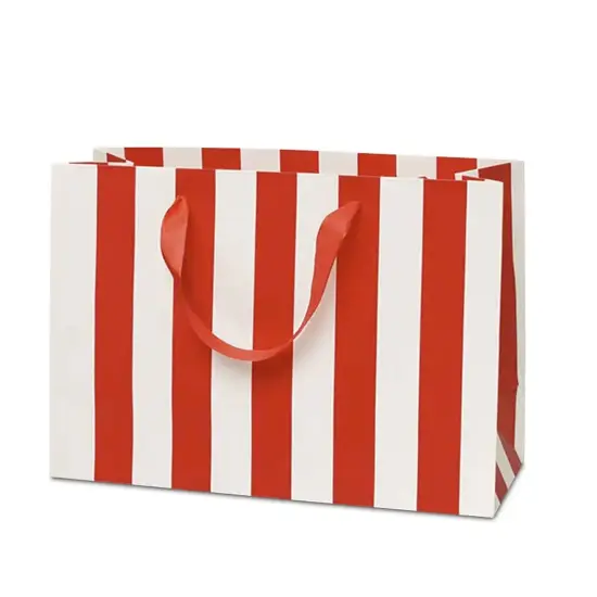 Mega Stripe Euro Totes 15" x 6" x 12" High-Quality Tote Packaging {2}