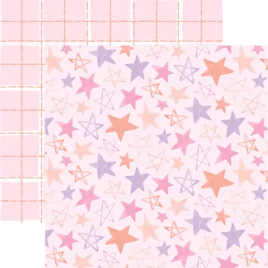 BABY GIRL PATTERN 12 X12 SCRAPBOOK PAPER SET {4}