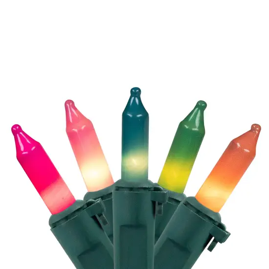Northlight Mini Christmas Lights - Pastel Multicolor - 7' Green Wire - 35ct {1}
