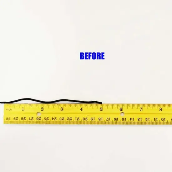 Black 3mm Round Knitted Elastic Cord {5}