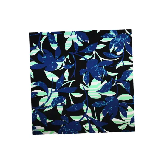 Evening Leaves and Branches Printed Spandex Fabric {4}