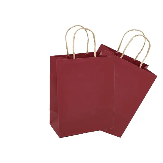 Durable Kraft Paper Shopping Bag 5.5" x 3.25" x 8.375" {5}