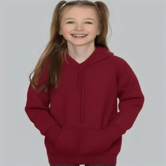 Gildan&reg; Youth Heavy Blend Hooded Sweatshirt Cardinal red {1}