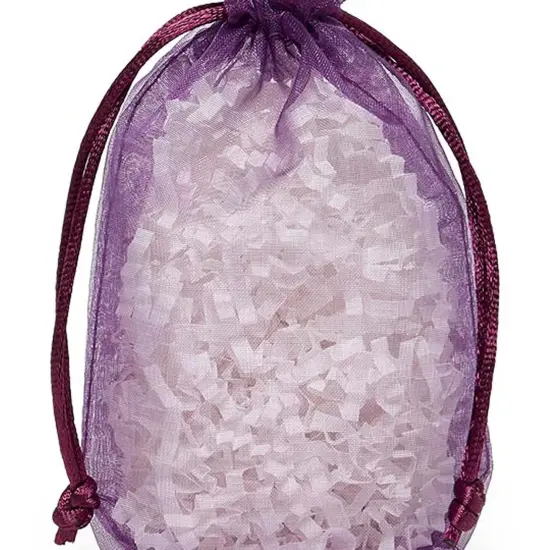 Flat Bottom Organza Bags 3 1/2 '' X 1 '' X 5 1/2 '' for Luxury Gift Wrapping Purple {4}