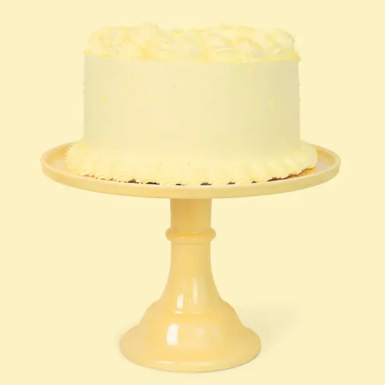 LARGE DAISY YELLOW MELAMINE CAKE STAND {4}