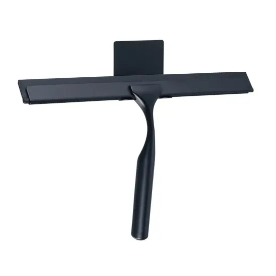 2 PACK - 10" Shower Squeegee with 3M Hanger Black {1}