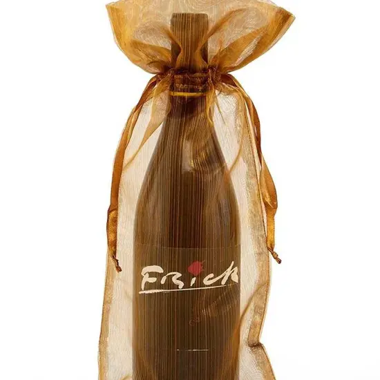 Luxe Brushed Organza Wine Bag 6 1/2" x 15" {5}