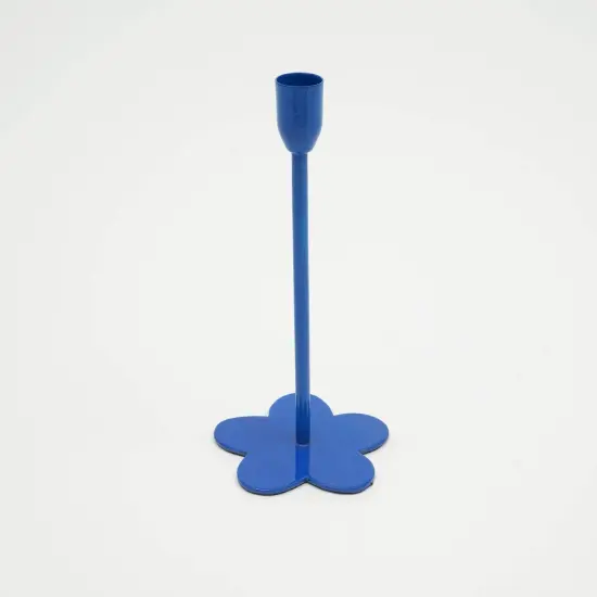 Floral Fusion Candle Holder, Blue {3}