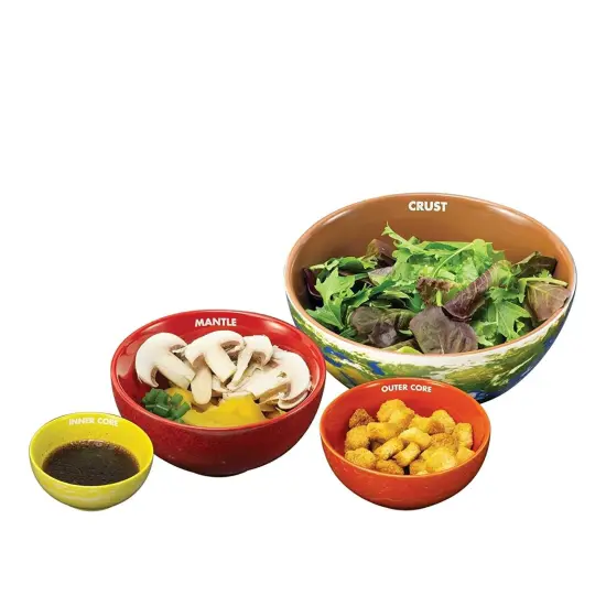 Earth Cross Section Nesting Bowls Set of 4 {3}