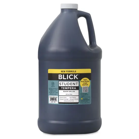 Blick Student Tempera Paint - Black, 128 oz bottle {2}