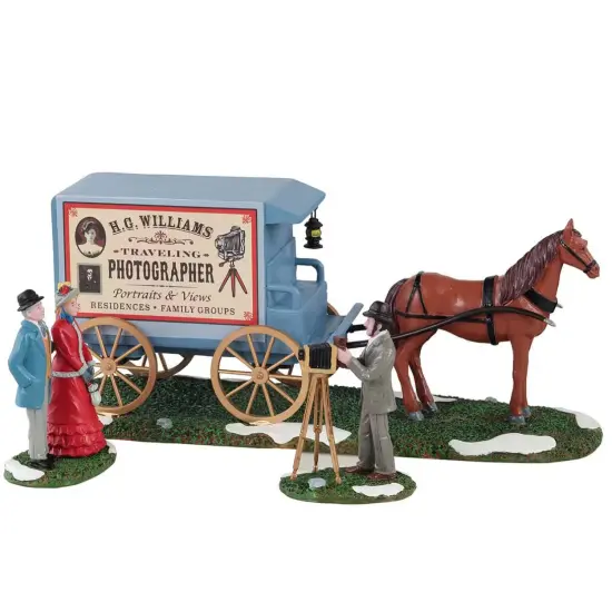 Lemax Traveling Photographer Wagon (Set of 3) {1}