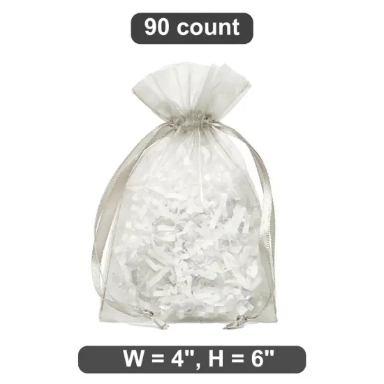 Small Sheer 4&rdquo; x 6&rdquo; Organza Bags For Party Favors {1}