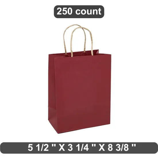 Durable Kraft Paper Shopping Bag 5.5" x 3.25" x 8.375" {1}