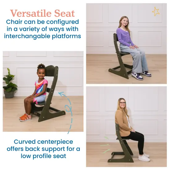 Grows with Me Chair, Transitional Chair Grey Wash {6}